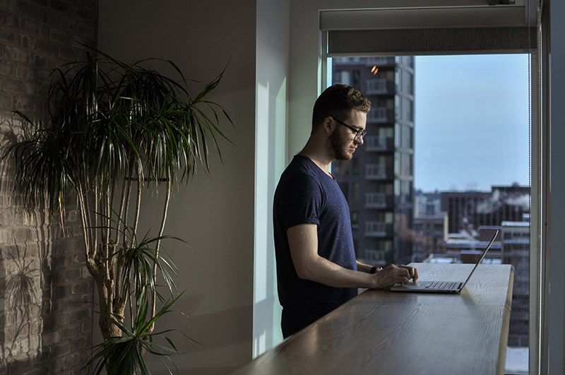 Follow guidelines to ensure you have a proper ergonomic set-up in your at-home workspace.