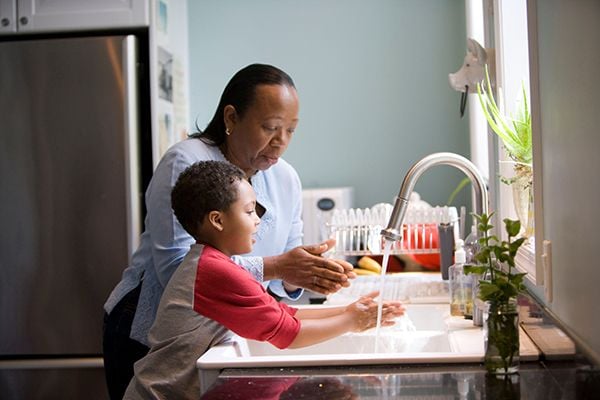 Wash your hands often with soap and water for at least 20 seconds to help minimize the spread of germs.